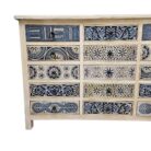 Lazuli Carved Chest Of Drawers KMF19286 Close Up