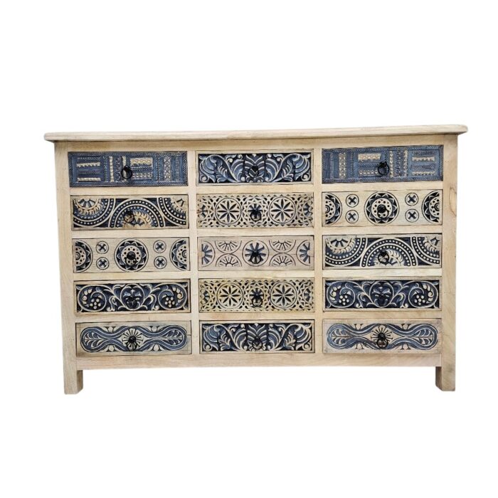 Lazuli Carved Chest Of Drawers KMF19286 Front Lazuli Carved Chest Of Drawers KMF19286 Front