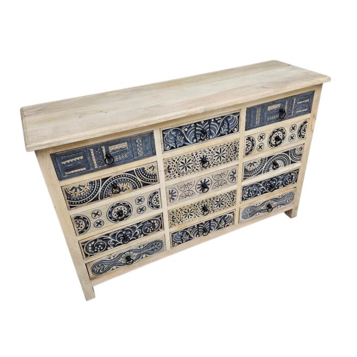 Lazuli Carved Chest Of Drawers KMF19286 Sidde Lazuli Carved Chest Of Drawers KMF19286 Sidde