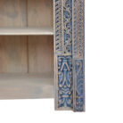 Lazuli Carved Display Bookshelf KMF17158 Close Bottom