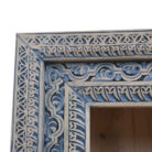 Lazuli Carved Display Bookshelf KMF17158 Close Top