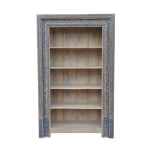 Lazuli Carved Display Bookshelf