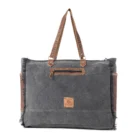 Leather And Hide Tote Weekender bag KMH26008 Back