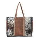 Leather And Hide Tote Weekender bag KMH26008 Main