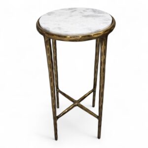 Luxe Marble Top Side Table