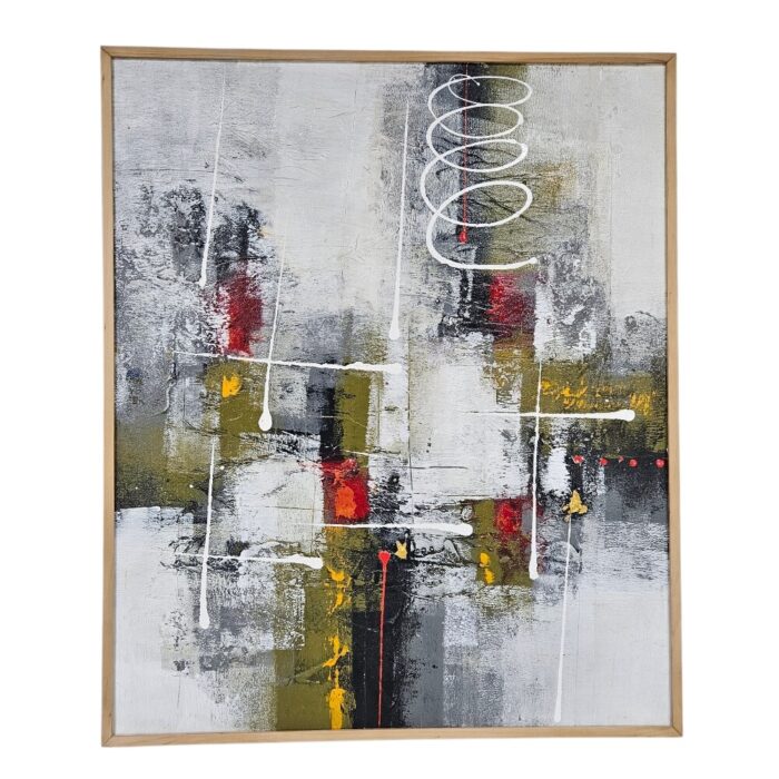 Modern Black And RFed Painting KRE3602