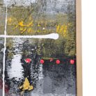 Modern Black And RFed Painting KRE3602 Close Mid