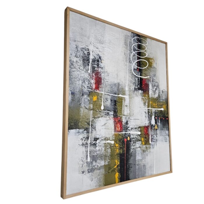 Modern Black And RFed Painting KRE3602 Side
