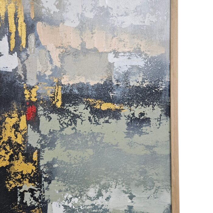 Modern Gold Black Painting KRE3604 Close Up (2)