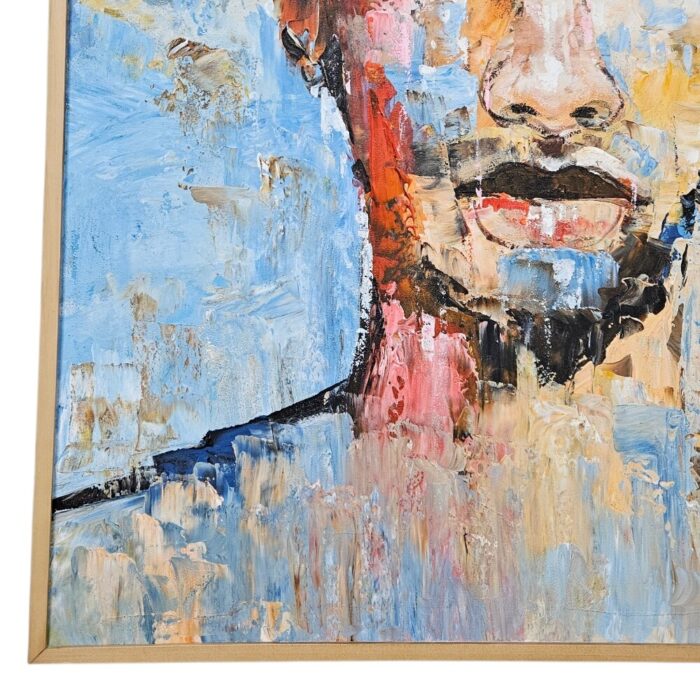 Modern Man Painting Face KRE3584 Close Bottom Modern Man Painting Face KRE3584 Close Bottom