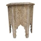 Moroocco Carved Side Table KMF32064 Front