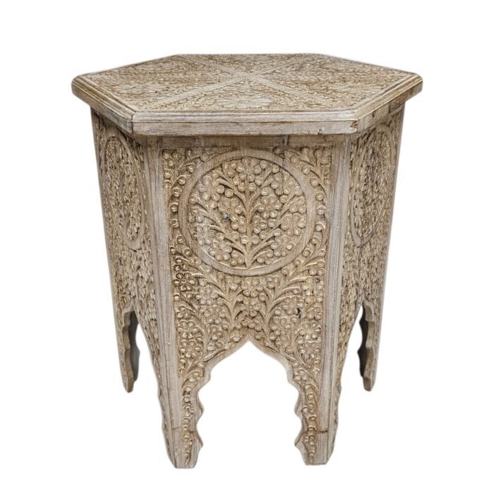 Moroocco Carved Side Table KMF32064 Main