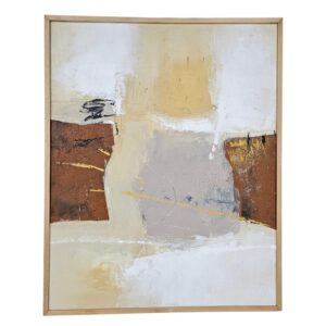 Earthen Mustard & Sienna Textural Abstract Painting