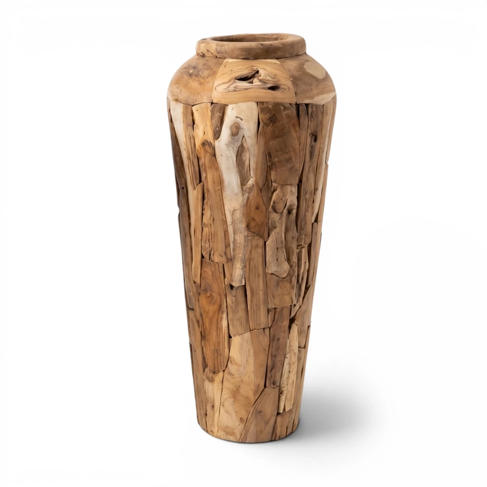 Erosi Teak Vase, 125cm