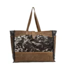 Natural Hide And Leather Tote Bag KMH26004
