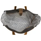Natural Hide And Leather Tote Bag KMH26004 Open