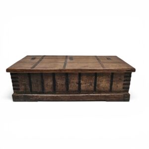 Antique Trunk Coffee Table Espresso Brown