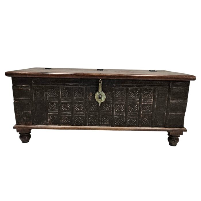 Pitara Coffee Table Trunk KMF25172G Front Pitara Coffee Table Trunk KMF25172G Front