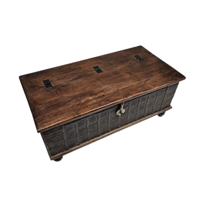 Pitara Coffee Table Trunk KMF25172G Side View Pitara Coffee Table Trunk KMF25172G Side View