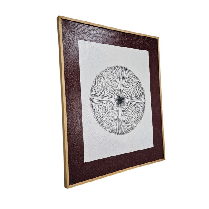 Radial Circle Painting KRE3575 Side Radial Circle Painting KRE3575 Side