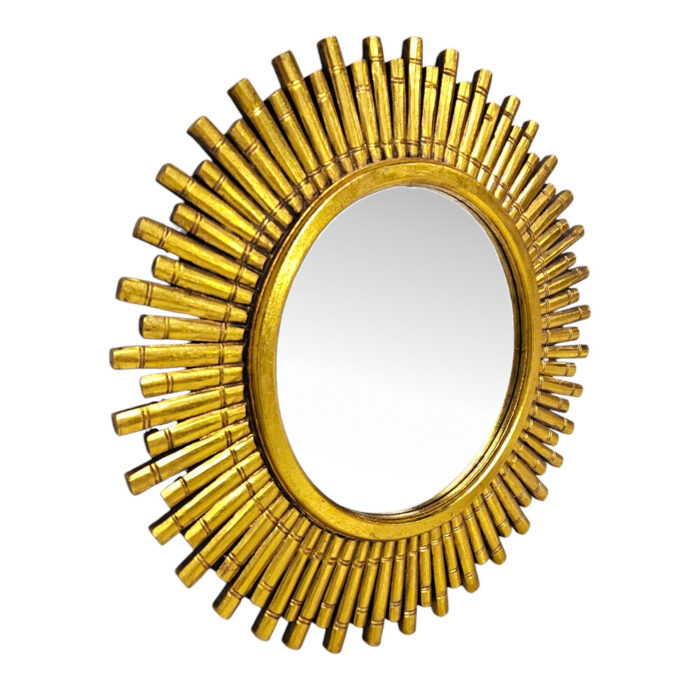 Round Golden Mirror MAD0550 Side Round Golden Mirror MAD0550 Side