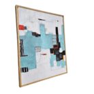 Teal And Red Painting KRE3612 Side