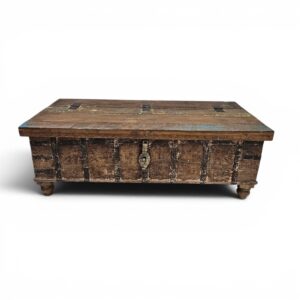 Antique Trunk Coffee Table Rustic Multi Colour
