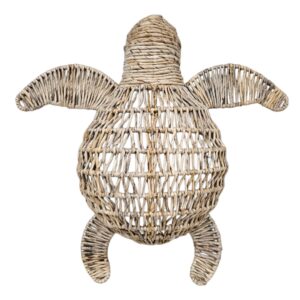 Aquamarine Sea Turtle Relief Wall Decor