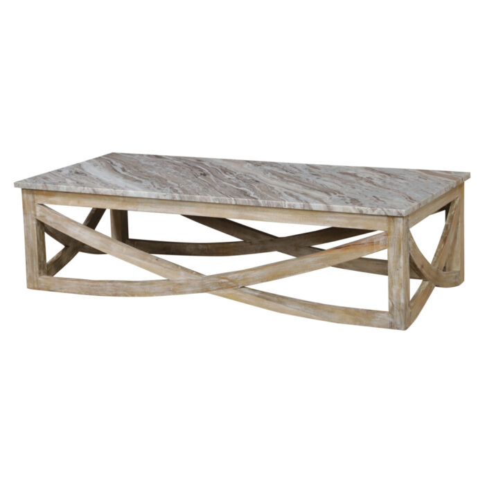 Yates Marble Coffee Table MCB7520 Side