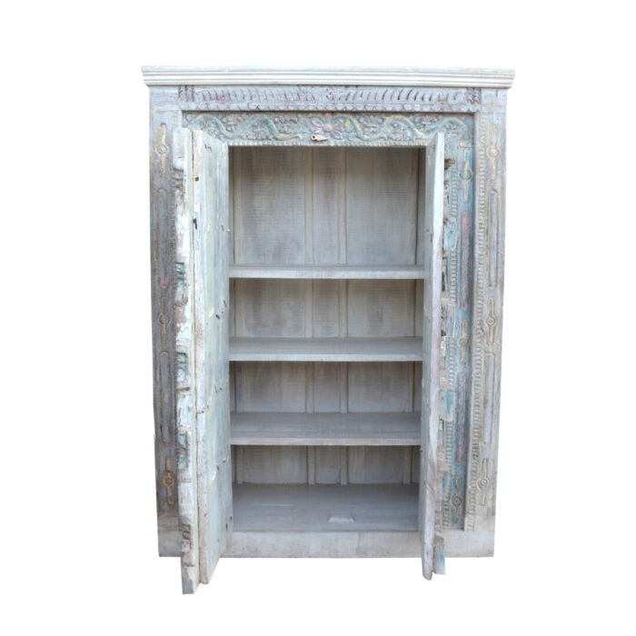 Authentic Old Door Cupboard KMF18360 Open Authentic Old Door Cupboard KMF18360 Open