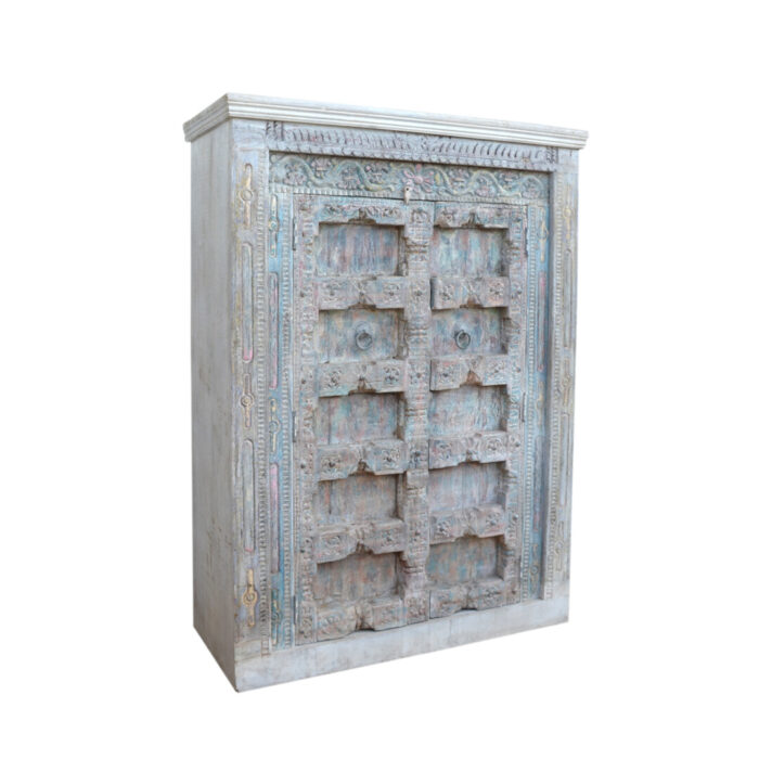 Authentic Old Door Cupboard KMF18360 Side View Authentic Old Door Cupboard KMF18360 Side View