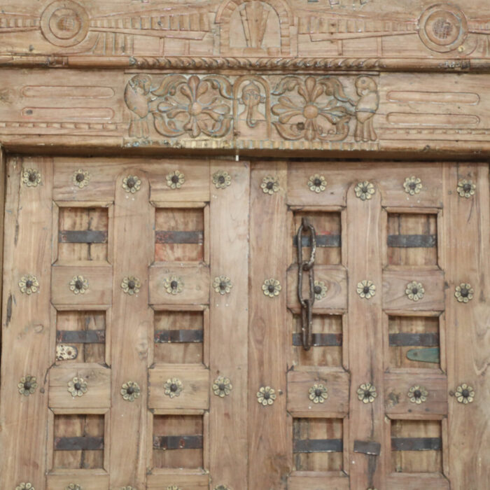 Authentic Old Wooden Door MCB9982 Close View Front Authentic Old Wooden Door MCB9982 Close View Front