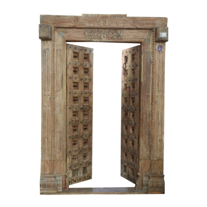 Authentic Old Wooden Door MCB9982 Open Front Authentic Old Wooden Door MCB9982 Open Front