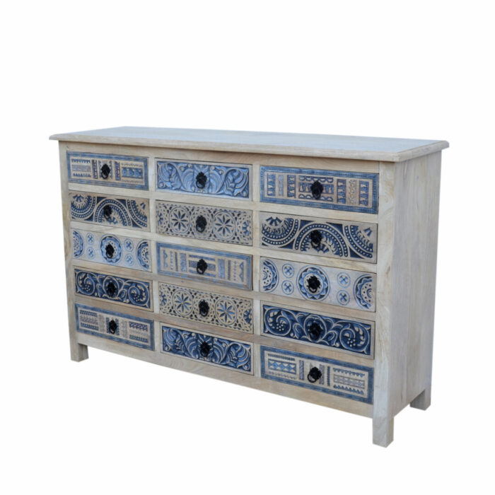 Carved Chest Of Drawers KMF19286A Side