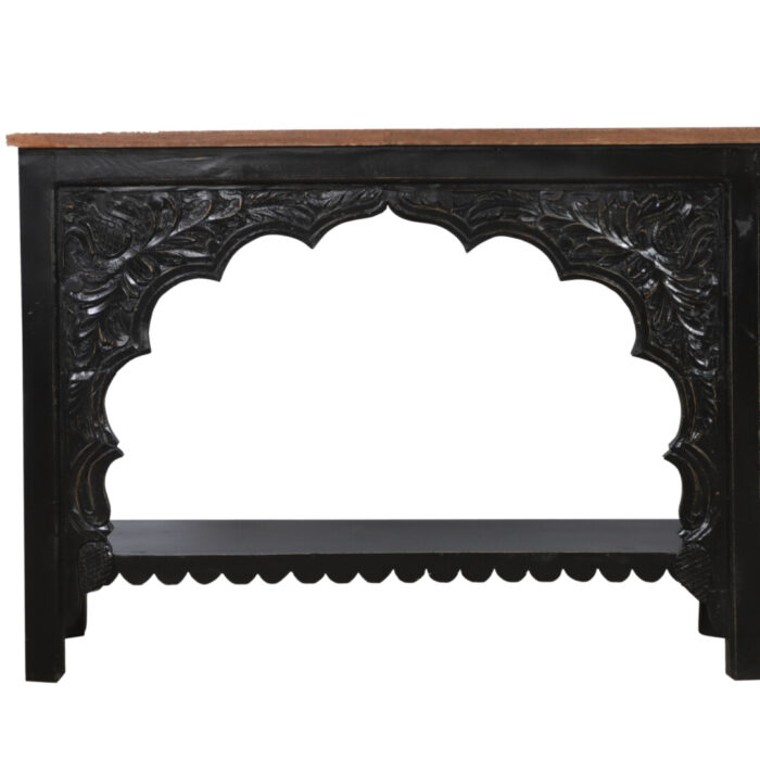 Carved Console Table MCB8575 Close Up Side Carved Console Table MCB8575 Close Up Side