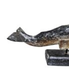 Carved Whale On Stand WET4511A Close Up
