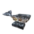 Carved Whale Stand WET4515A Sid