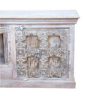 Carved White Wash Tv Entertainment Unit KMF26720 Close Front