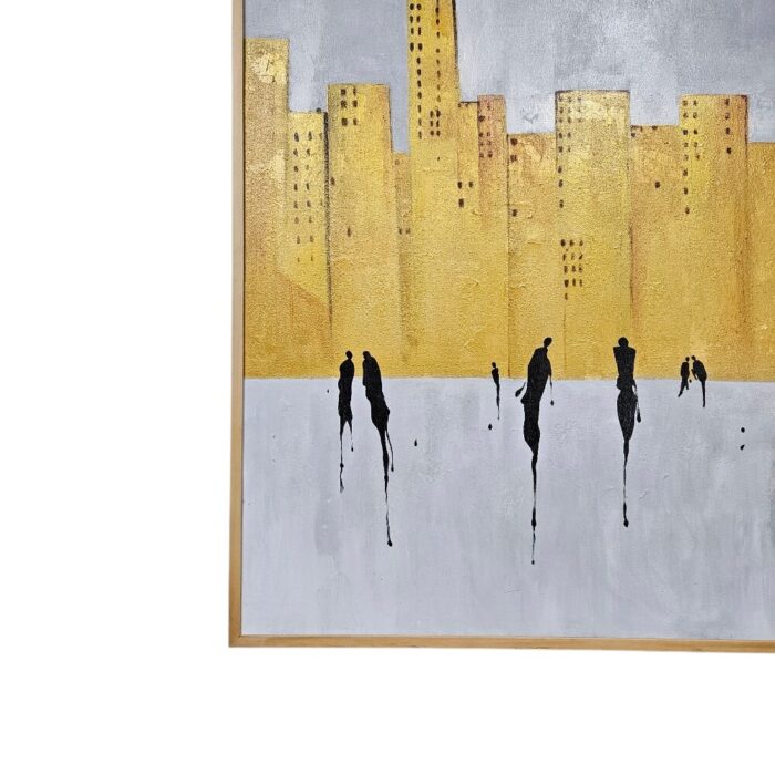 City Landscape Painting KRE3666 Close Up View City Landscape Painting KRE3666 Close Up View