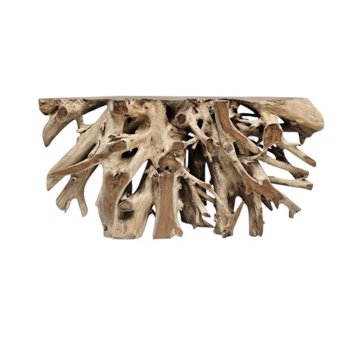 Erosi Teak Root Console Table NJA9075A6 Front