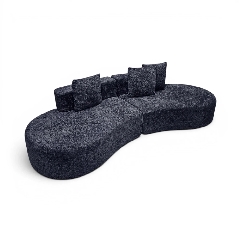 Mila Cloud Couch, 3-Div Blue