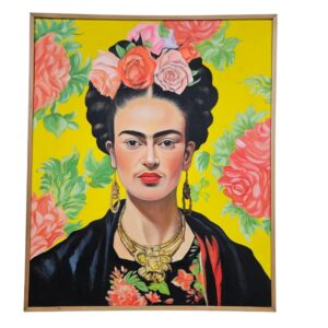 Frida Kahlo Vibrant Portrait Painting