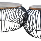Iron Coffee Table Set of 3 KMF32069 Close Up View