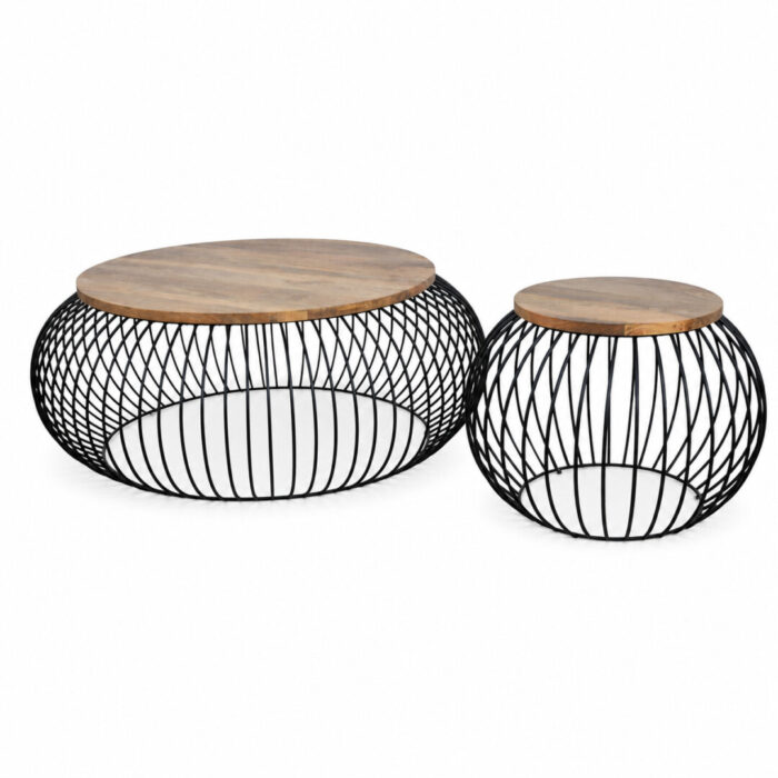 Iron Coffee Table Set of 3 KMF32069 Set Iron Coffee Table Set of 3 KMF32069 Set