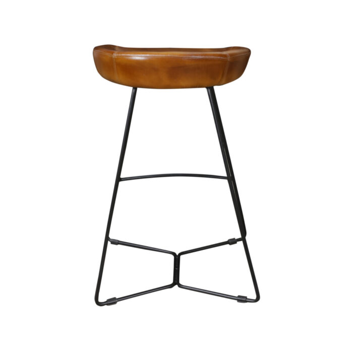 Iron Leather Bar Chair MCB1712 Back Iron Leather Bar Chair MCB1712 Back