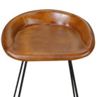 Iron Leather Bar Chair MCB1712 Close Up
