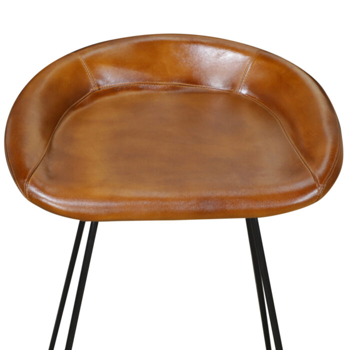 Iron Leather Bar Chair MCB1712 Close Up Iron Leather Bar Chair MCB1712 Close Up