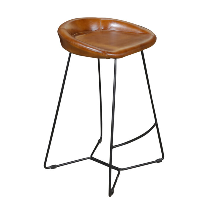 Iron Leather Bar Chair MCB1712 Full Side Iron Leather Bar Chair MCB1712 Full Side