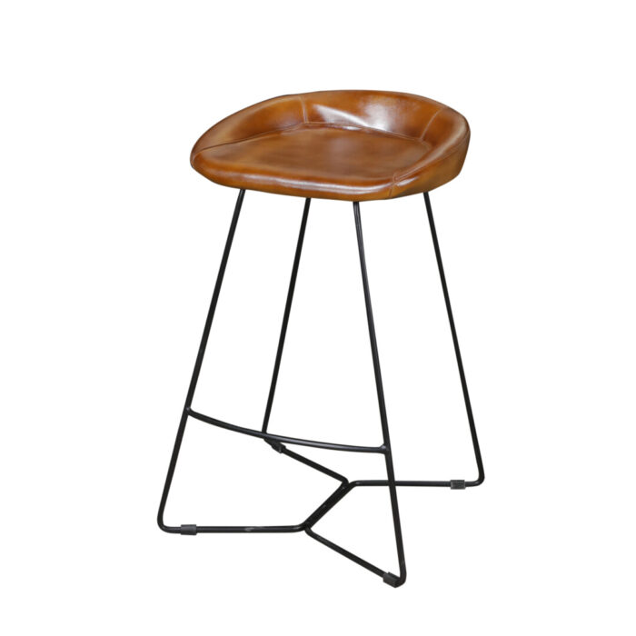 Iron Leather Bar Chair MCB1712 Side Iron Leather Bar Chair MCB1712 Side