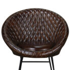 Iron Leather Bar Chair MCB1724 Close Up